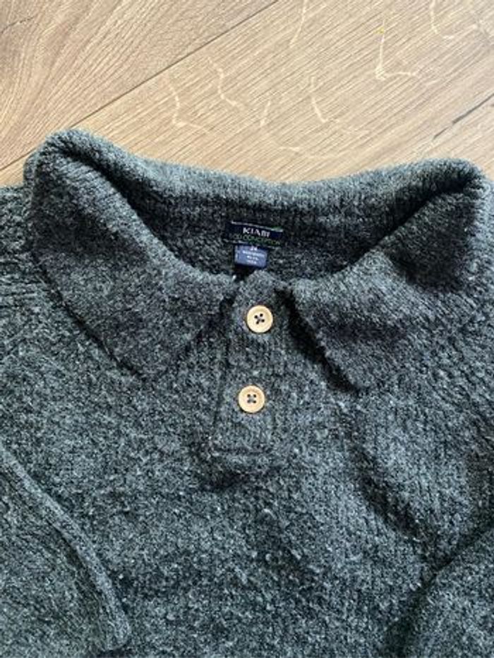 Pull laine gris avec col - photo numéro 2