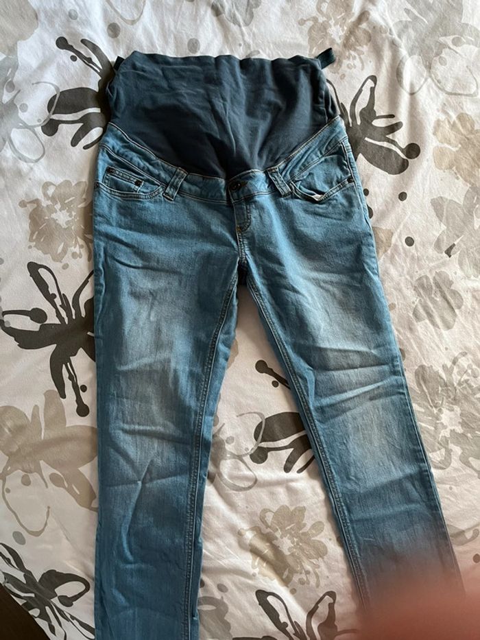 Jean femme de grossesse taille 40 la redoute maternité enceinte