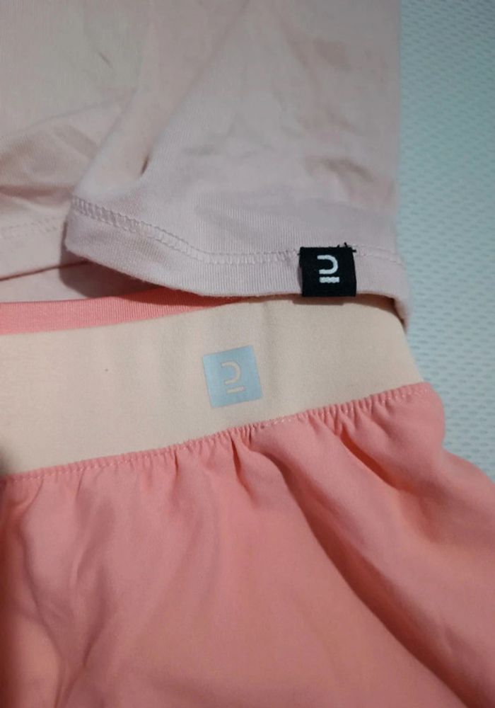 Short et t-shirt rose Domyos 38/M - photo numéro 2