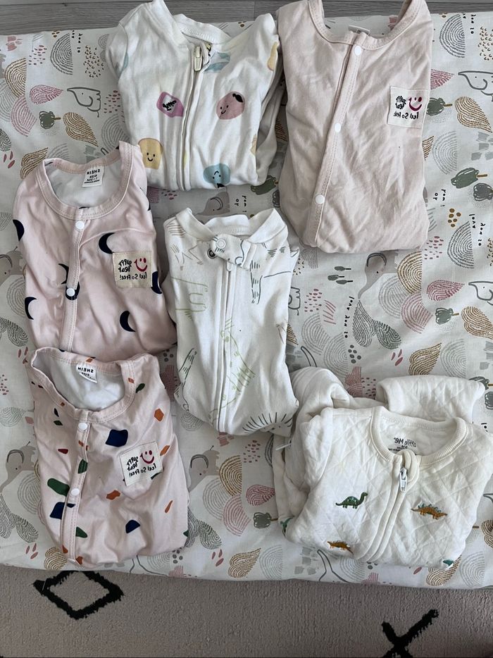 Lot de 8 bodies et 6 pyjamas 3 mois - photo numéro 2