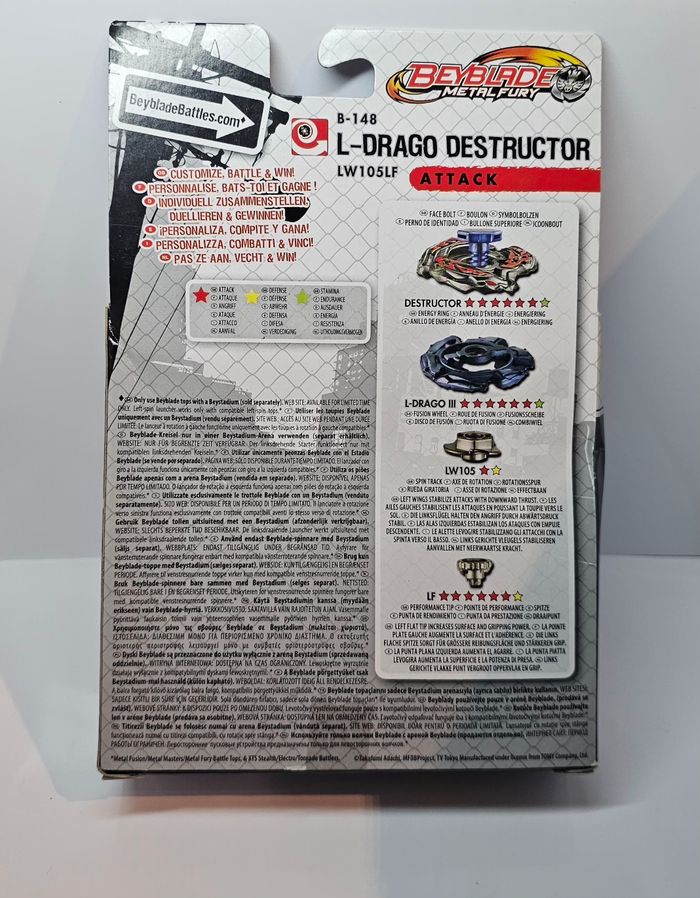 Toupie Beyblade Métal Fury L-drago Destructor - photo numéro 2