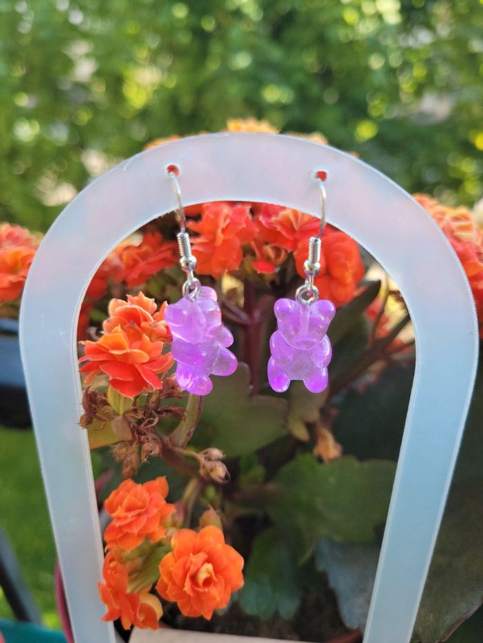 Boucles nounours haribo rose - photo numéro 3