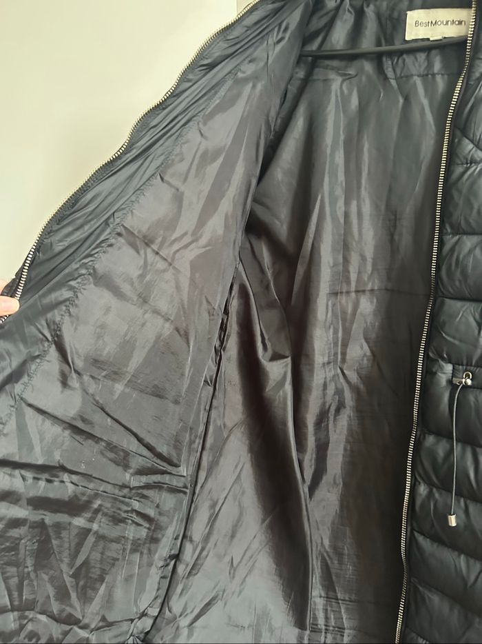 Parka / Doudoune noire unie Best Mountain Taille L - photo numéro 5