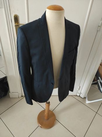 Veste blazer extra slim fit homme Devred bleu marine laine