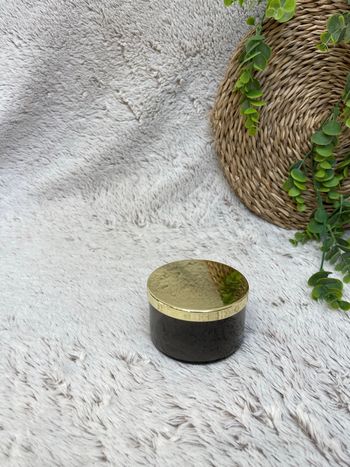 Boîte en verre noir avec couvercle doré - H&M home 