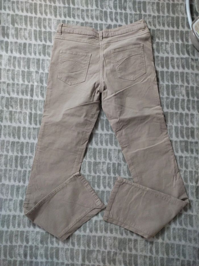 Jeans pantalon slim stretch beige Burton taille 38 - photo numéro 5