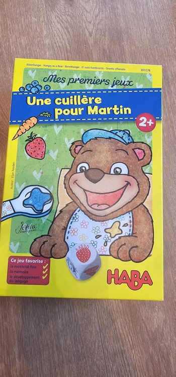 Jeu une cuillère pour martin haba 2 ans comme neuf 