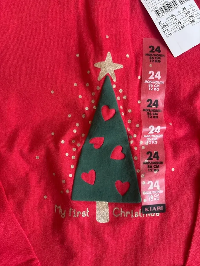 Pull de Noël Kiabi 24mois neuf avec étiquette - photo numéro 3