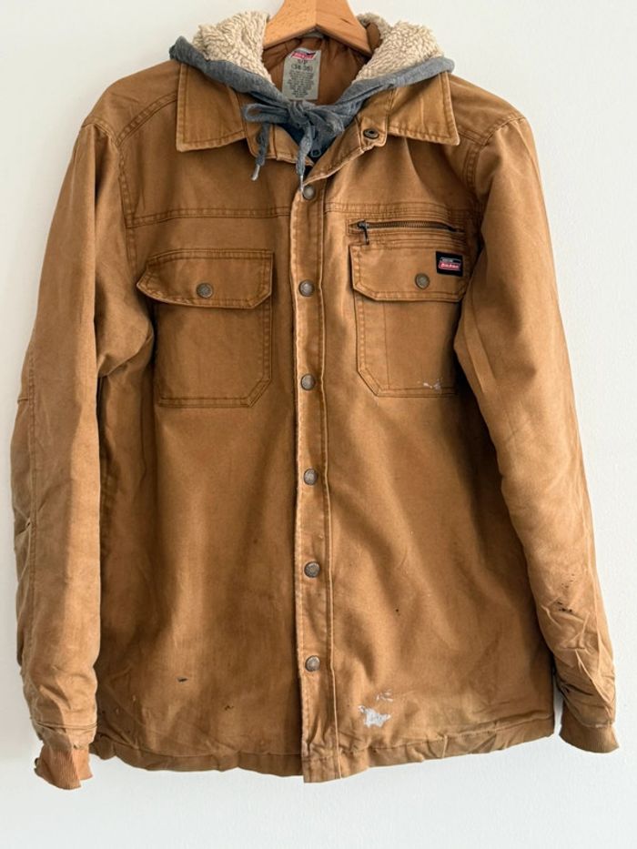 Veste à Capuche Dickies Vintage Taille S couleur marron camel - photo numéro 3