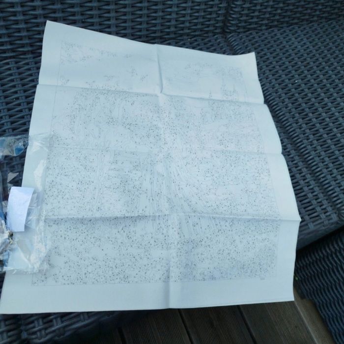 Toile peinture à numéro château paysage