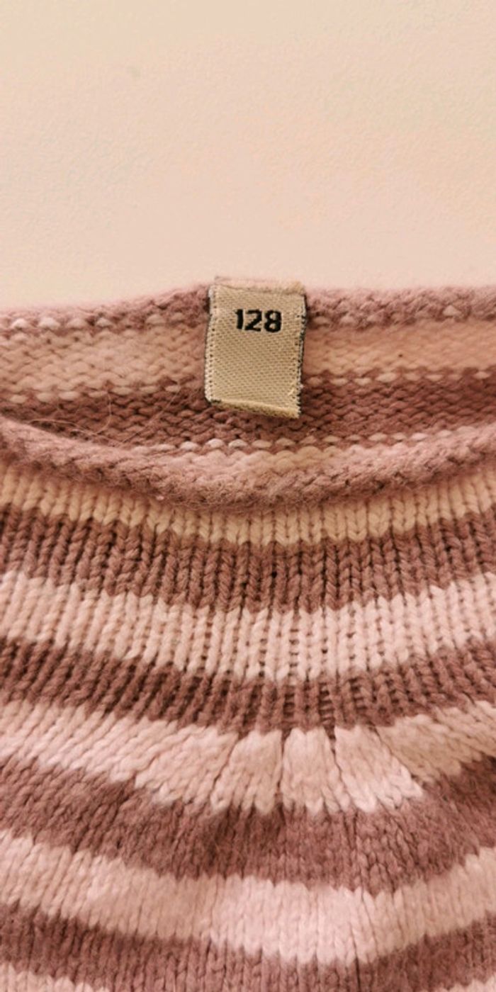 Pull MC fille 128 cm 8 ans Captain Tortue rose et marron - photo numéro 4