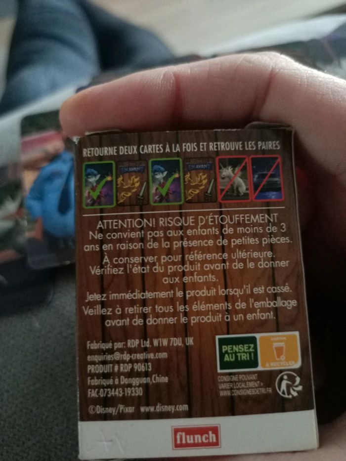 Jeu de cartes jeu des paires du film En Avant - photo numéro 5