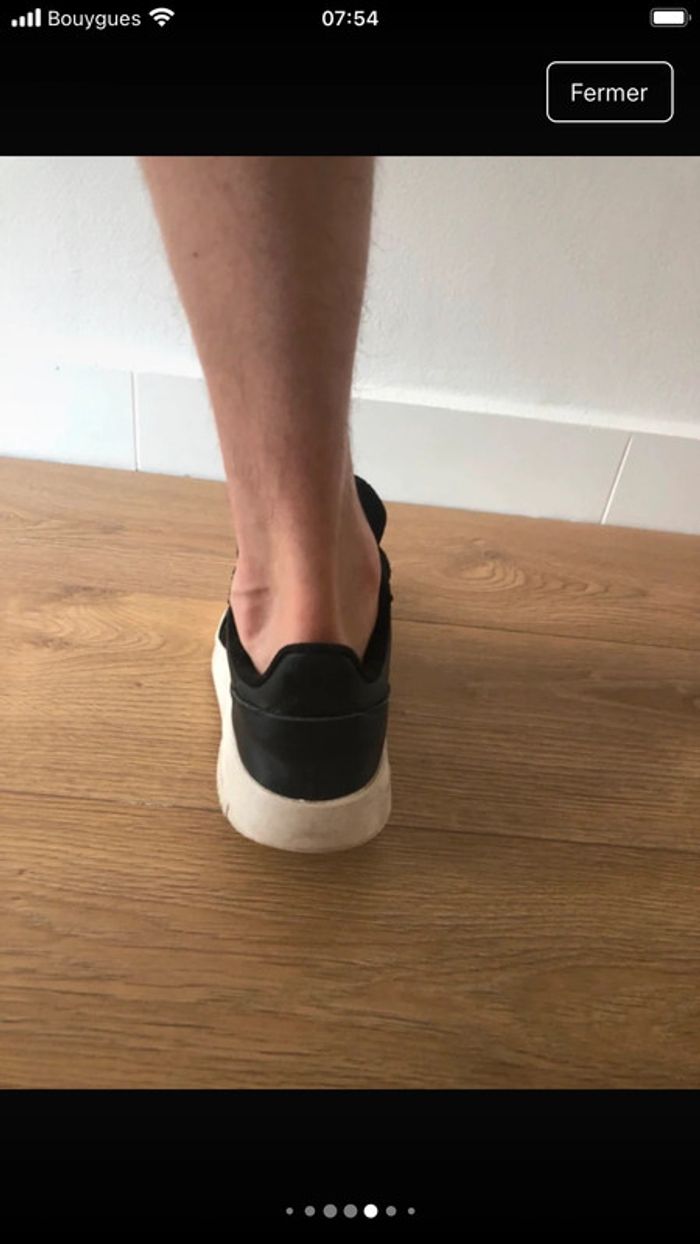 Baskets homme en cuir Adidas - photo numéro 4