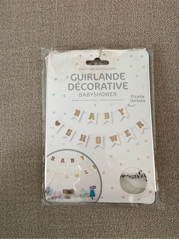 Banderole Baby Shower – Neuf jamais utilisée