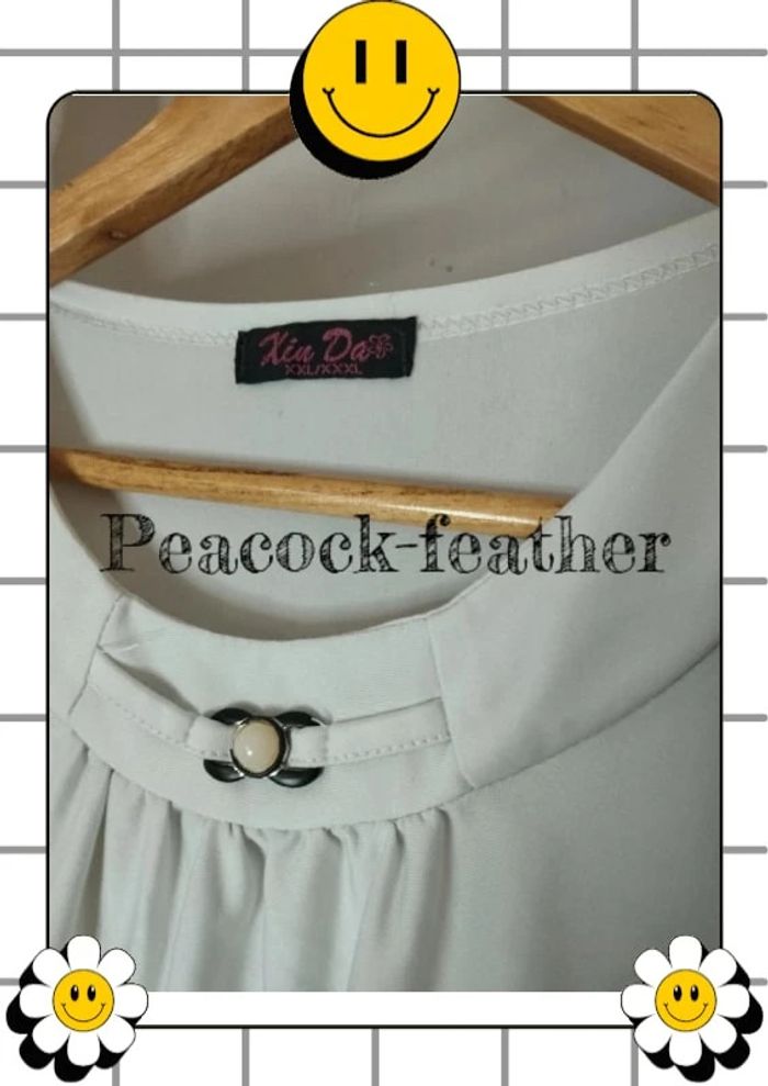 T-shirt blanc fleuri rose xxl /xxxl - photo numéro 2