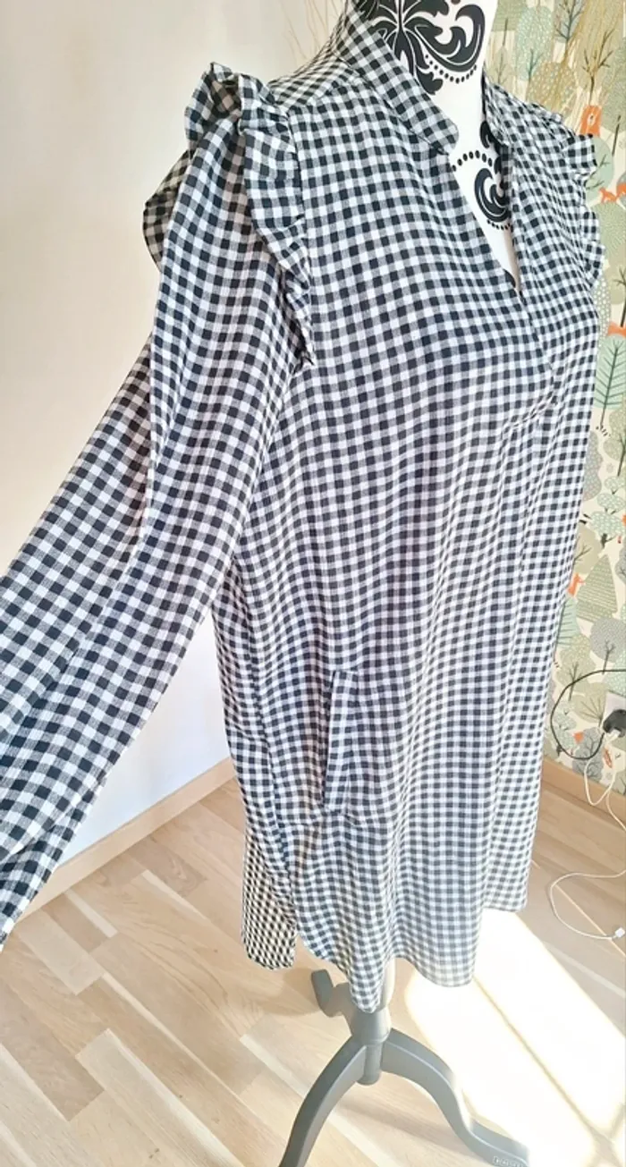 Magnifique! Robe à carreaux Vichy forme chemise - photo numéro 2