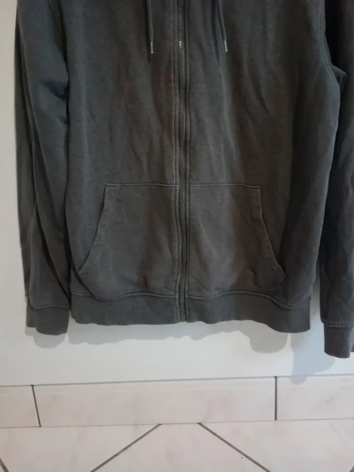 Gilet sweat homme gris c87 - photo numéro 3