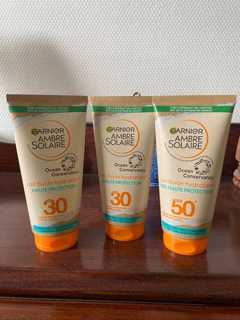 Lot 3 Ambre solaire Garnier laits