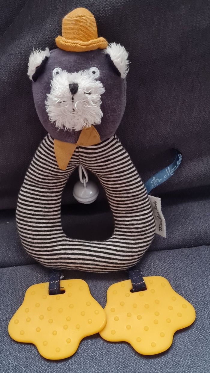 Hochet chat Alphonse - Les moustaches- Moulin Roty