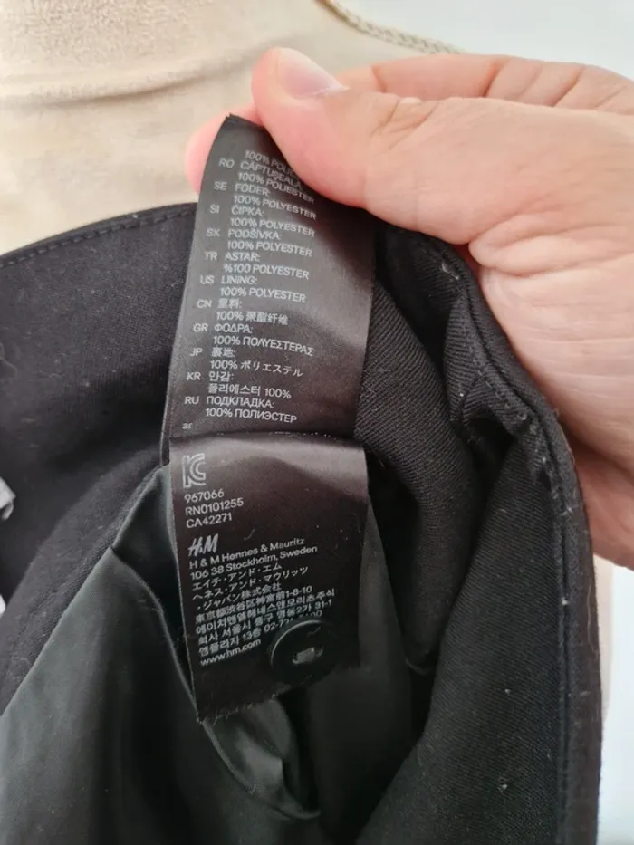 Jupe tailleur habillé h&m taille 46 noir - photo numéro 7
