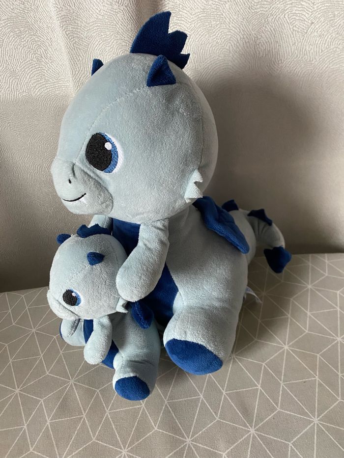 Dragon dragonne et son dragonneau 30 cm Jemini