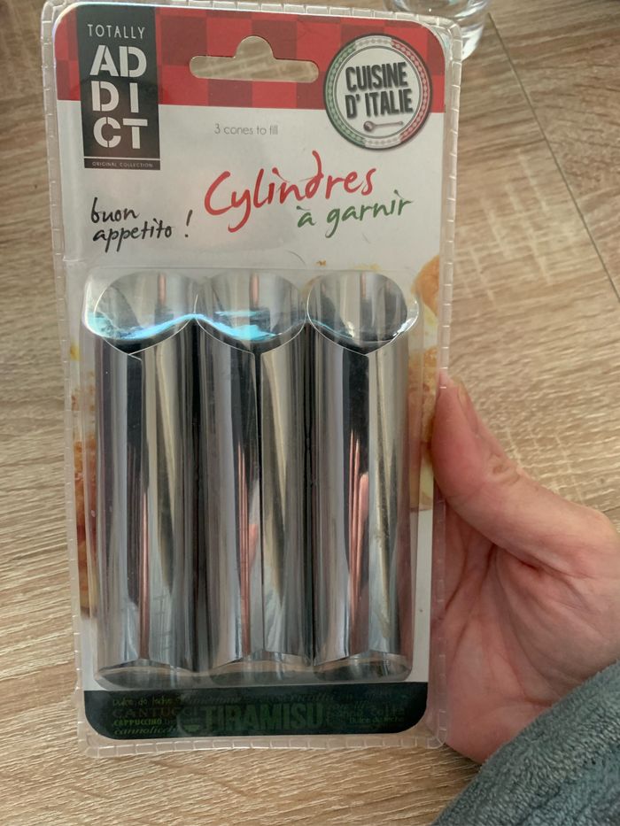 3 cylindres en acier inoxydable à garnir - photo numéro 3
