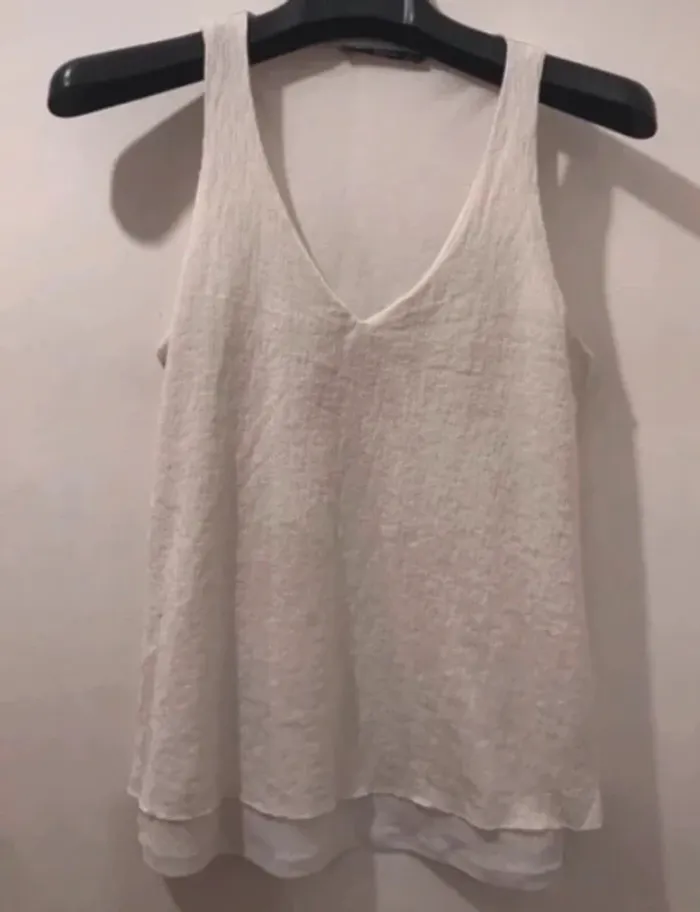 Débardeur femme mango blanc taille XS