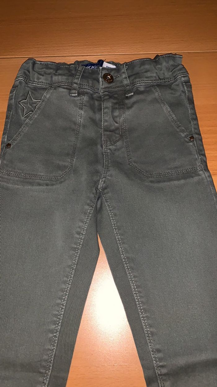 Tregging en Jean kaki okaidi - photo numéro 2