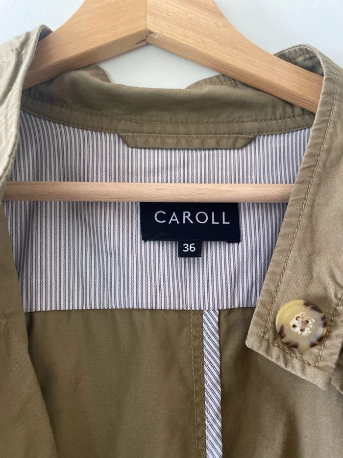 Veste trench court kaki carolle 36 - photo numéro 2