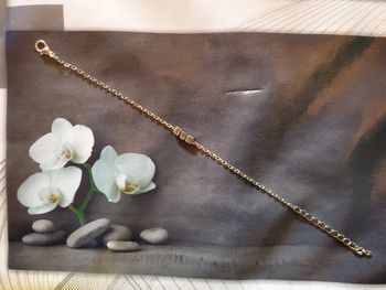 Sublime bracelet fait main chic argenté fin