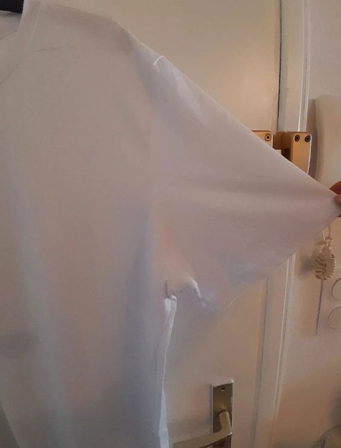 T-shirt homme couleur Blanc, taille 3XL - photo numéro 4