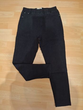 Pantalon simple slim noir T40