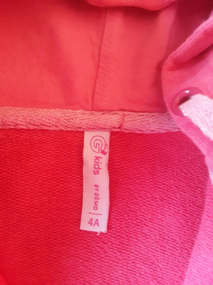 Gilet zippé à capuche 4 ans - photo numéro 5