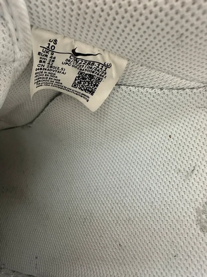 Nike air force 1 blanche taille 44 - photo numéro 8