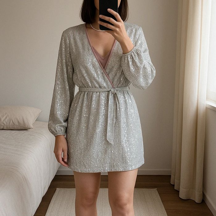 Robe strass porte feuille taille L - Magnifique