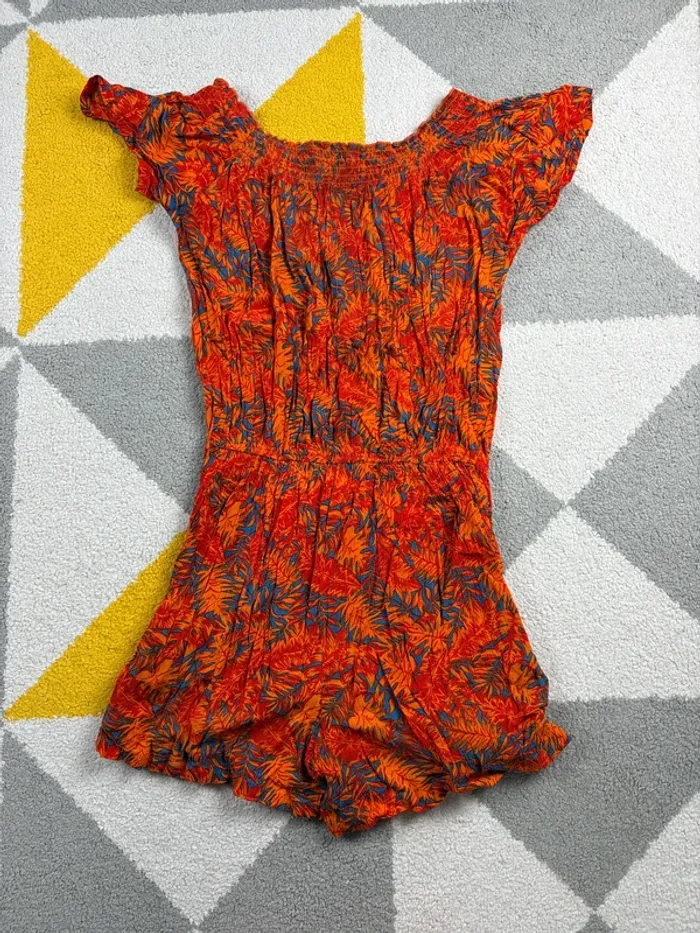 Combishort BlendShe | Orange et bleu | Taille 36 - photo numéro 2