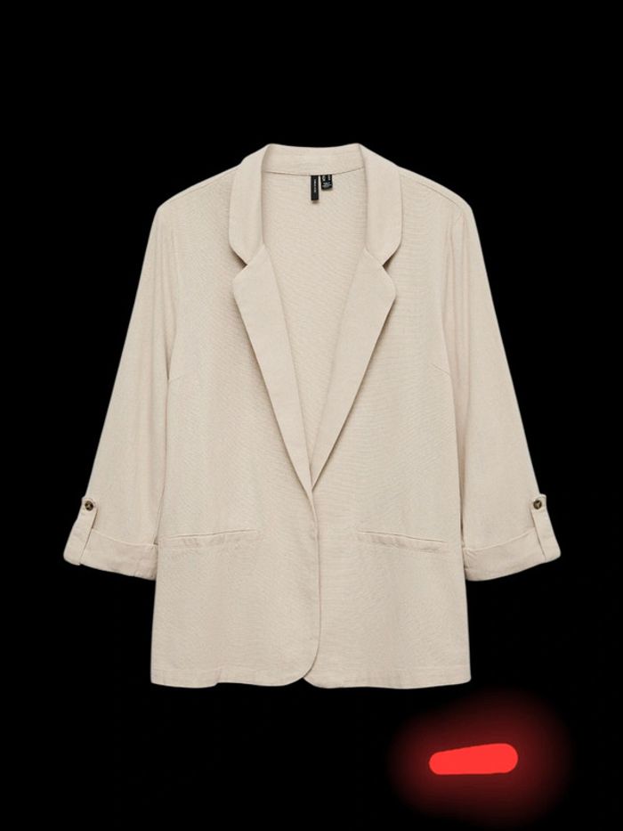 Blazer en lin Vero Moda - Vmjesmilo - Silver Lining