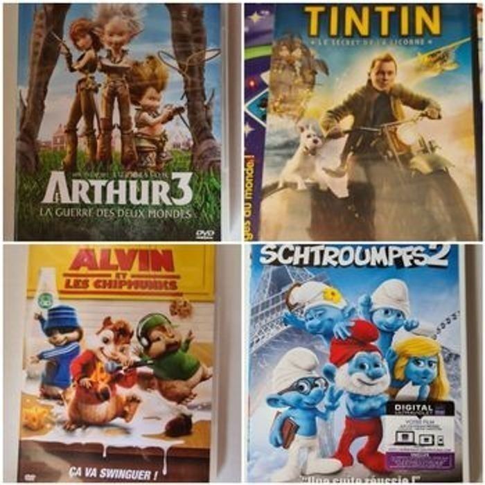 Dvd enfants disney, barbapapa, little People, tintin,dreamworks, pokemon en très bon etat - photo numéro 5