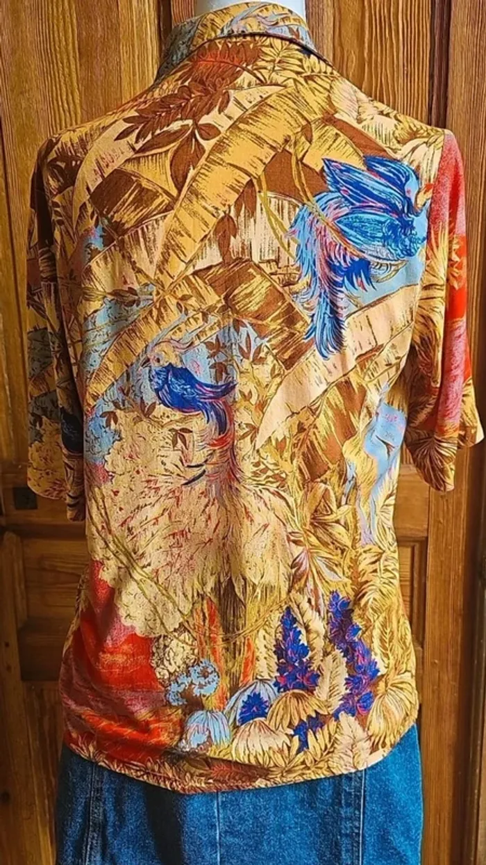 Chemise vintage Made in France colorée - photo numéro 6