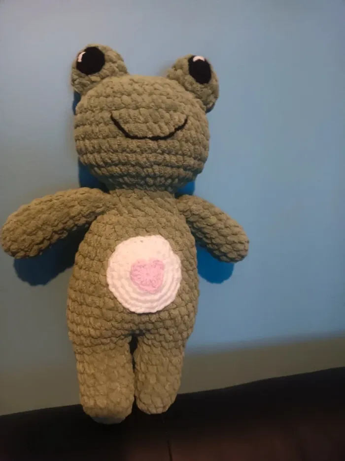 Peluche grenouille 40cm neuf - photo numéro 2