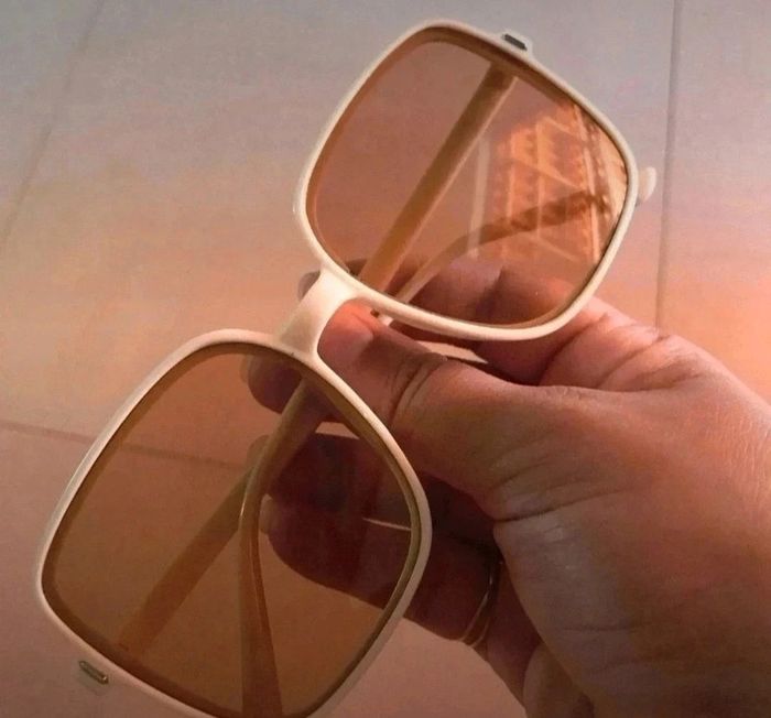 F111 lot de 3 paires de lunettes vintage rétro beige originale neuves - photo numéro 3