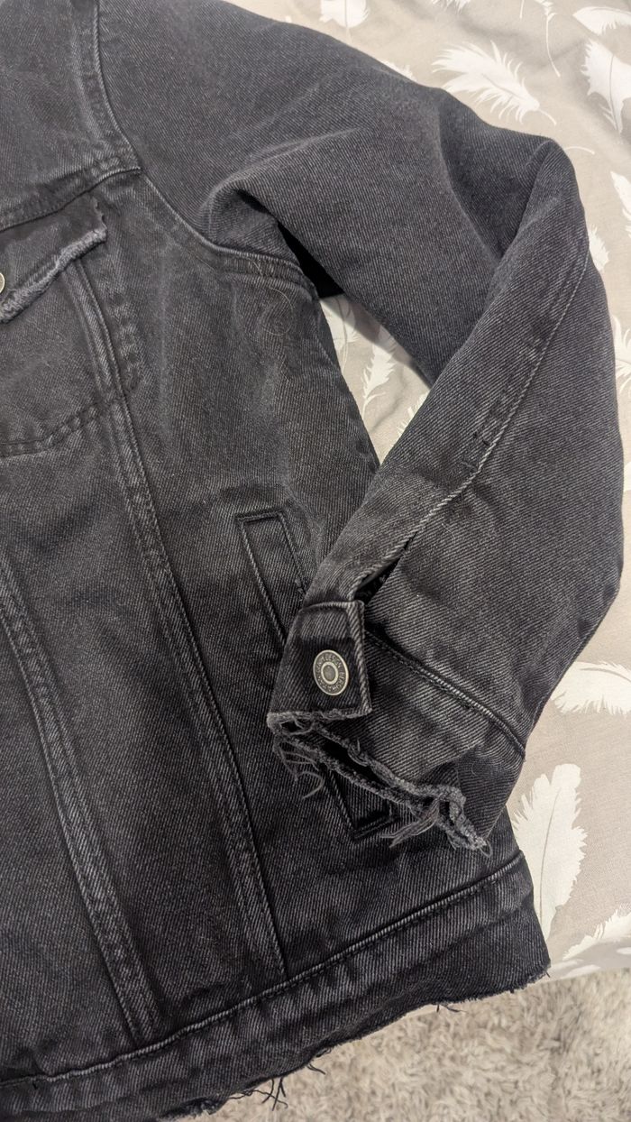 Veste en jeans noir - photo numéro 4