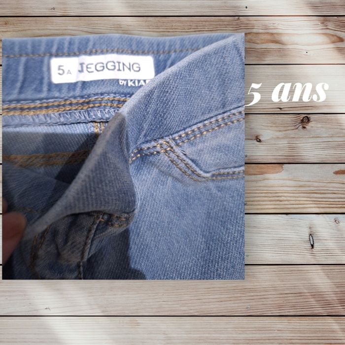 👖 Jegging bleu – Kiabi – 5 ans 👖 - photo numéro 3