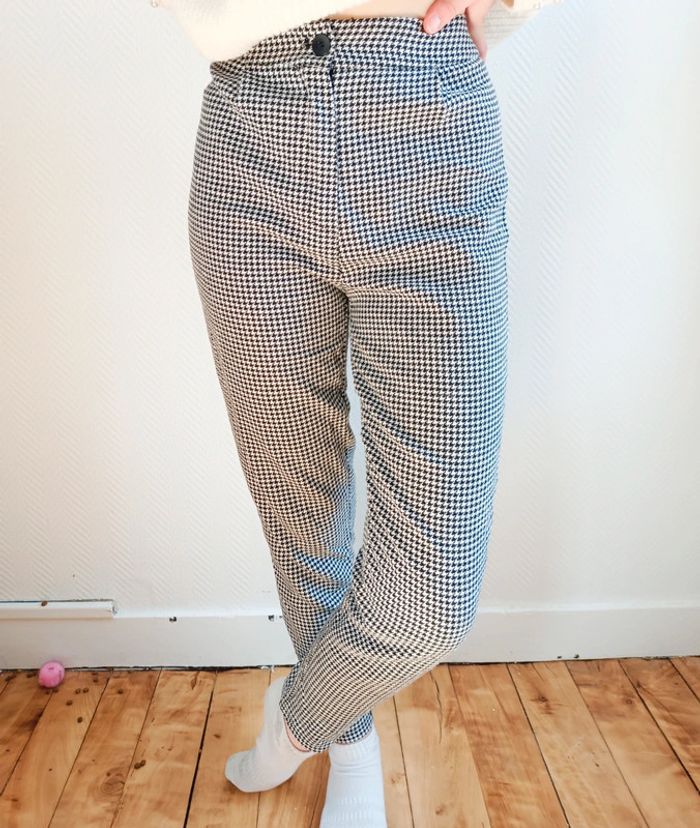Pantalon pied de poule vintage