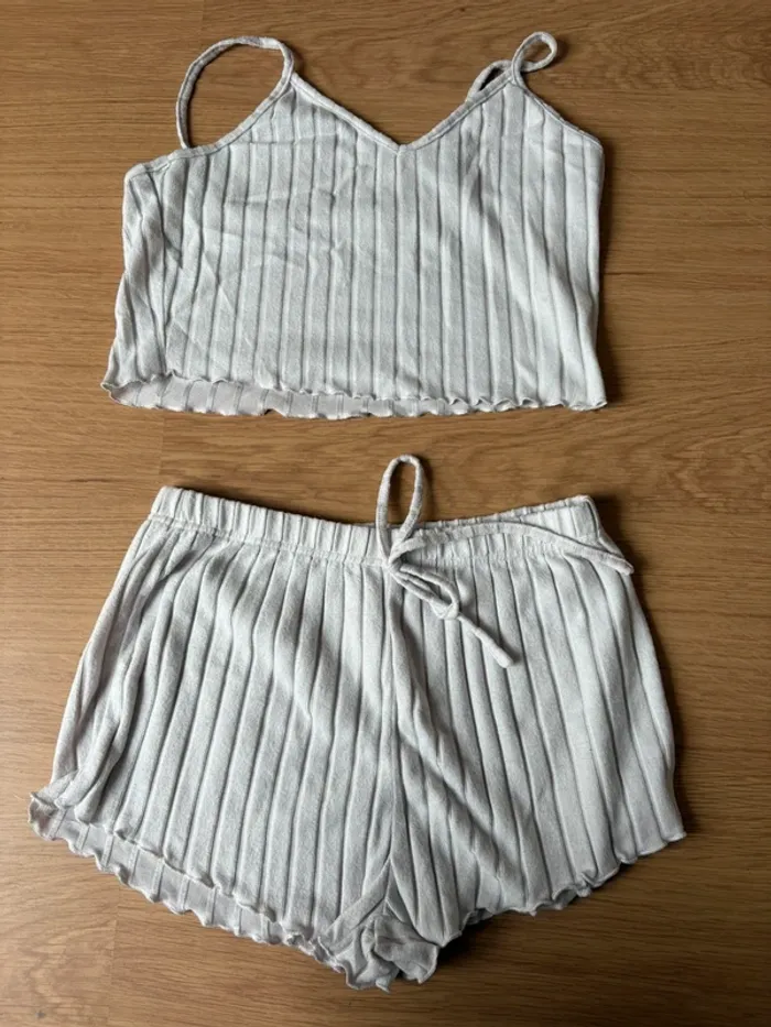 Ensemble pyjama short & top à bretelles – Taille XL - photo numéro 2