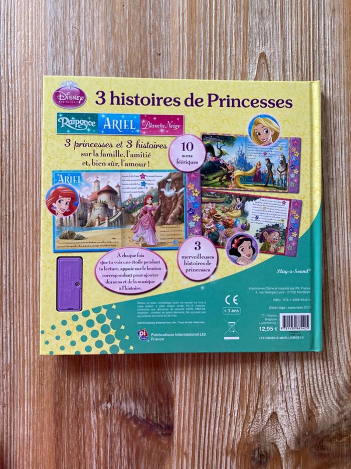 Livre sonore 3 histoires de princesses - photo numéro 2