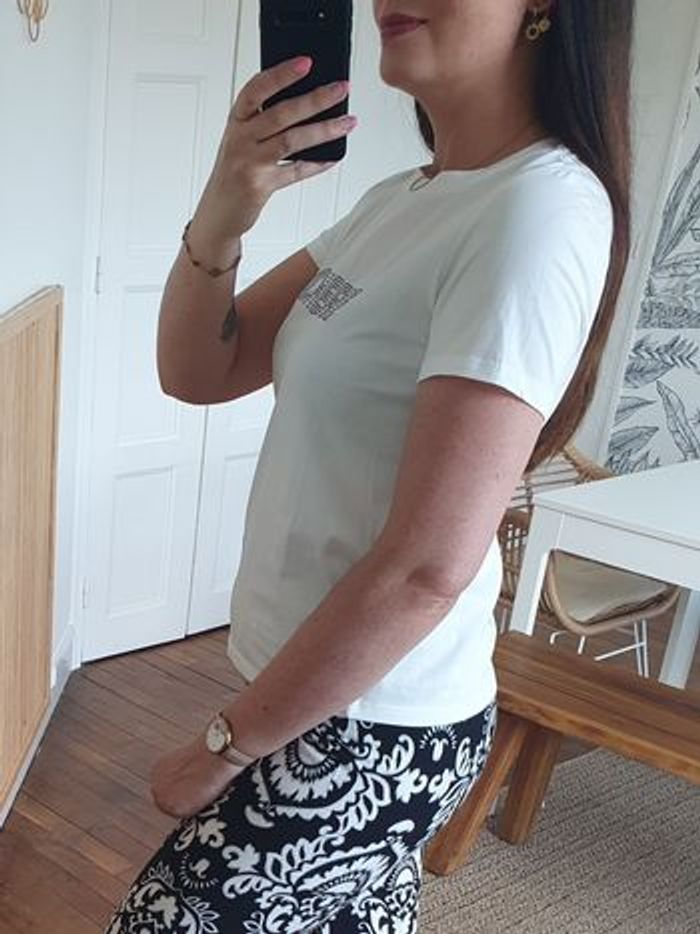 T-shirt Chérie blanc et noir
Taille S - photo numéro 4