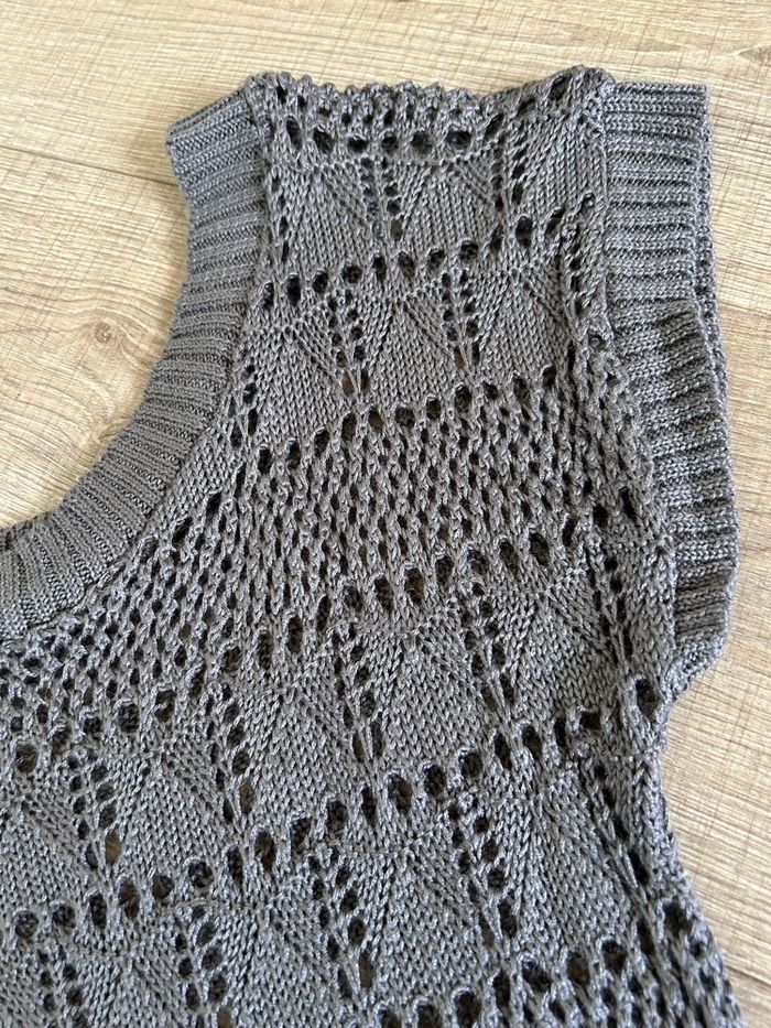 Haut gris en mailles No Excuse taille 38/40 TBE - photo numéro 9