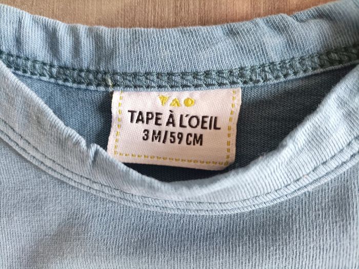 Ensemble été T Shirt/ short bermuda TAO 3 mois - photo numéro 4