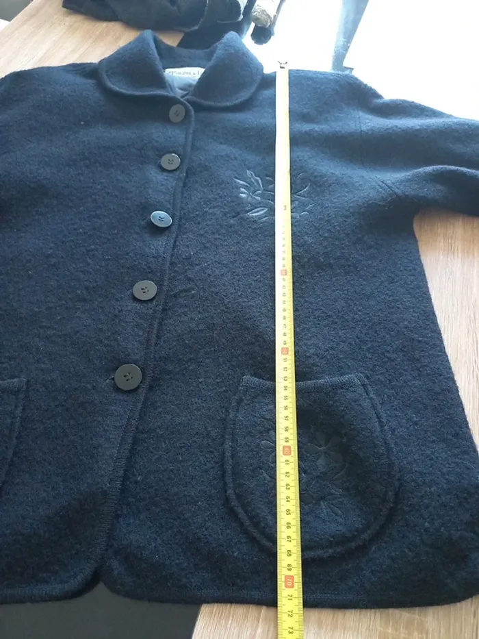 Veste en laine noir femme T44 - photo numéro 16
